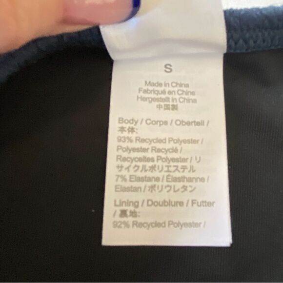 J Crew Navy Blue Jacquard Texture Curve Waist Cheeky Bikini Bottom NWT - Picture 11 of 16